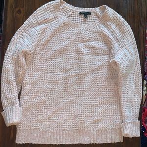 Pink banana republic knit sweater- size large
